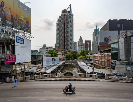 Bustling Bangkok Is Deserted During Lockdown